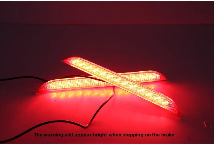 Car Led Rear Bumper Reflector Light DRL Dynamic Turn Signal Driving Brake Lights Warning Lamp For GWM Poer 2022 2023 2024 detail image 12