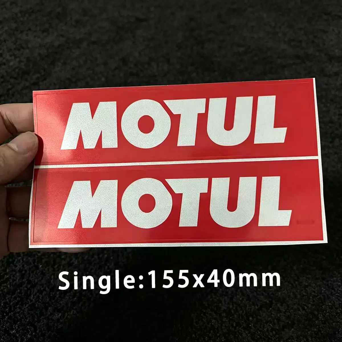 Pegatina Reflectante MOTUL para Motocicleta, Tanque, Coche, Bicicleta, Casco