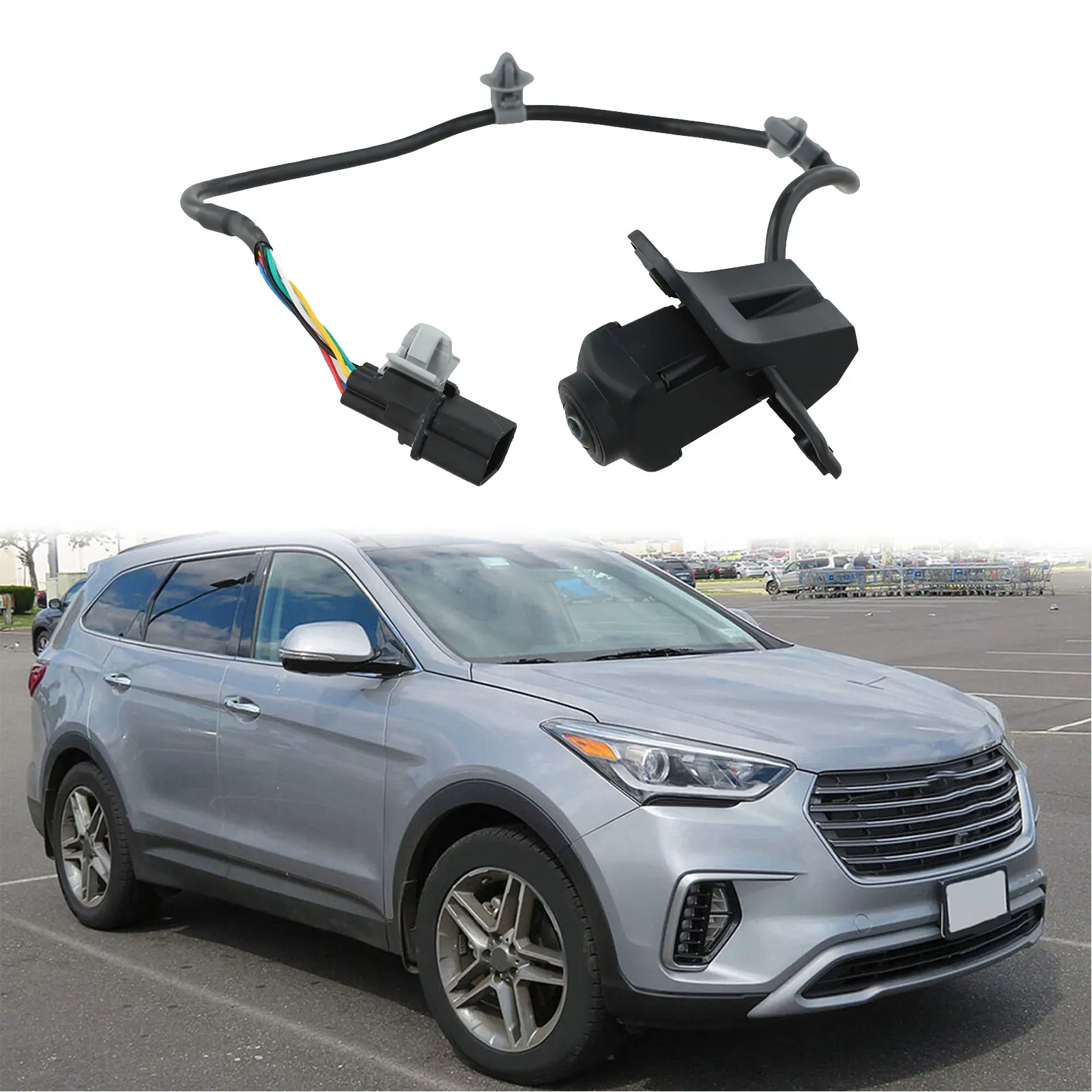 2017-2019 Accessories Front Grille Camera Car Accessory For Hyundai Santa Fe Rearview Camera Non-Deformed Design