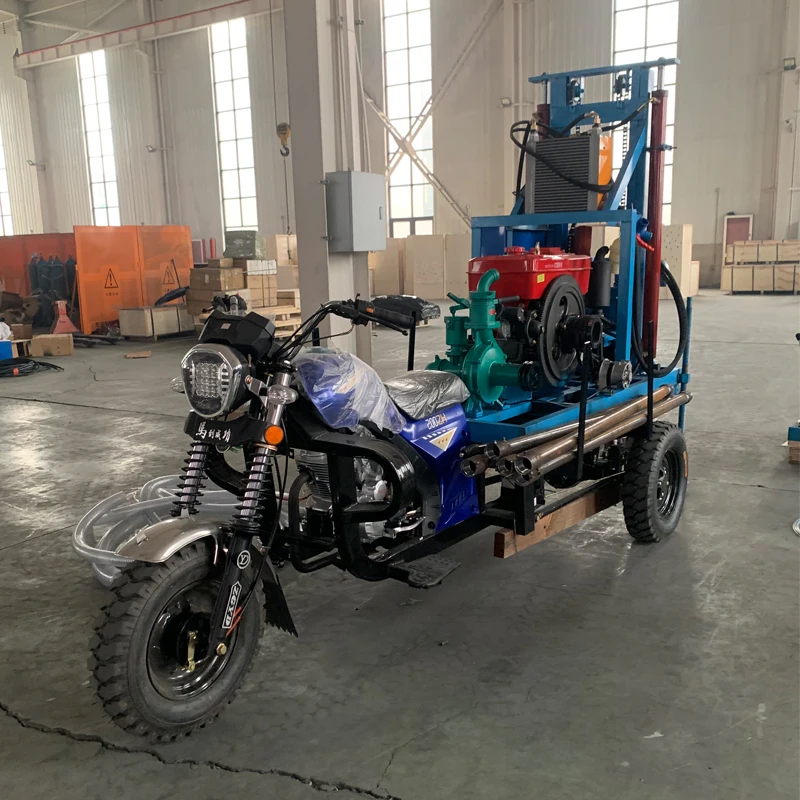 

New Design Water Well Drilling Rig 100-200m Water Well Drilling Machine Three-wheel Drilling Rig