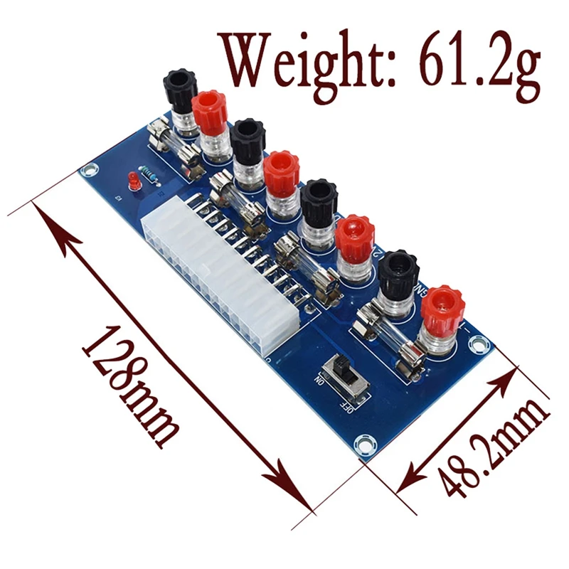 XH-M229 ATX Desktop PC Chassis Power Transfer To Adapter Board Power Supply Circuit Module 24 Pin