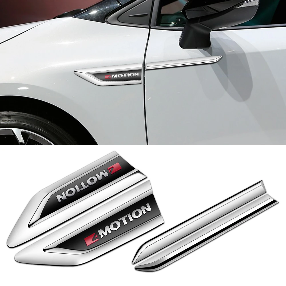 

1Pairs 4MOTION Side Sticker 4MOTION Fender Sticker Door Wing Cover For Volkswagen VW Tiguan MK4 MK2 4MOTION Rline VW Sticker