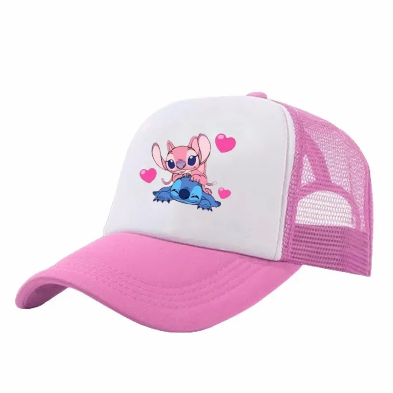 Lilo & Stitch Kids Adjustable Printed Mesh Sponge Cap, Sun Hat & Visor Hat view 5