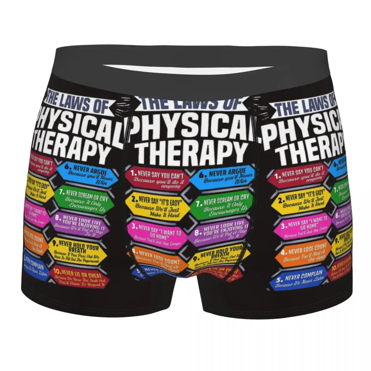 The Laws Of Physical Therapy Man's Boxer Briefs physical Highly Breathable Underpants Top Quality Print Shorts Gift Idea