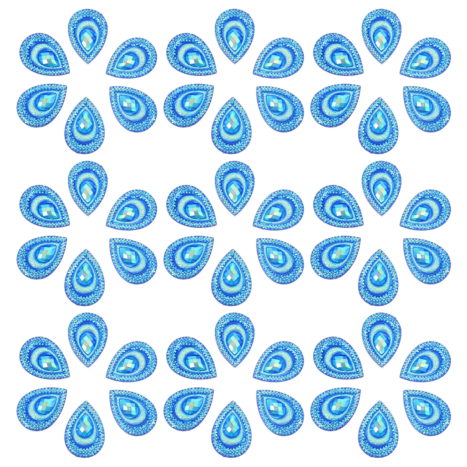 

1 set Water Droplets Resin Drops Diy Flatback Rhinestones For Clothing Shoes Bags Phone Cases Headdress Material Bird Eye Beads