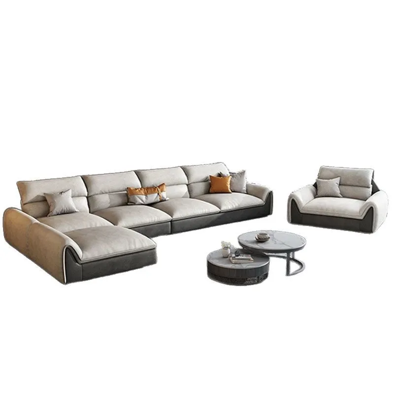

Technology cloth sofa modern simple small apartment living room combination fabric sofa latex