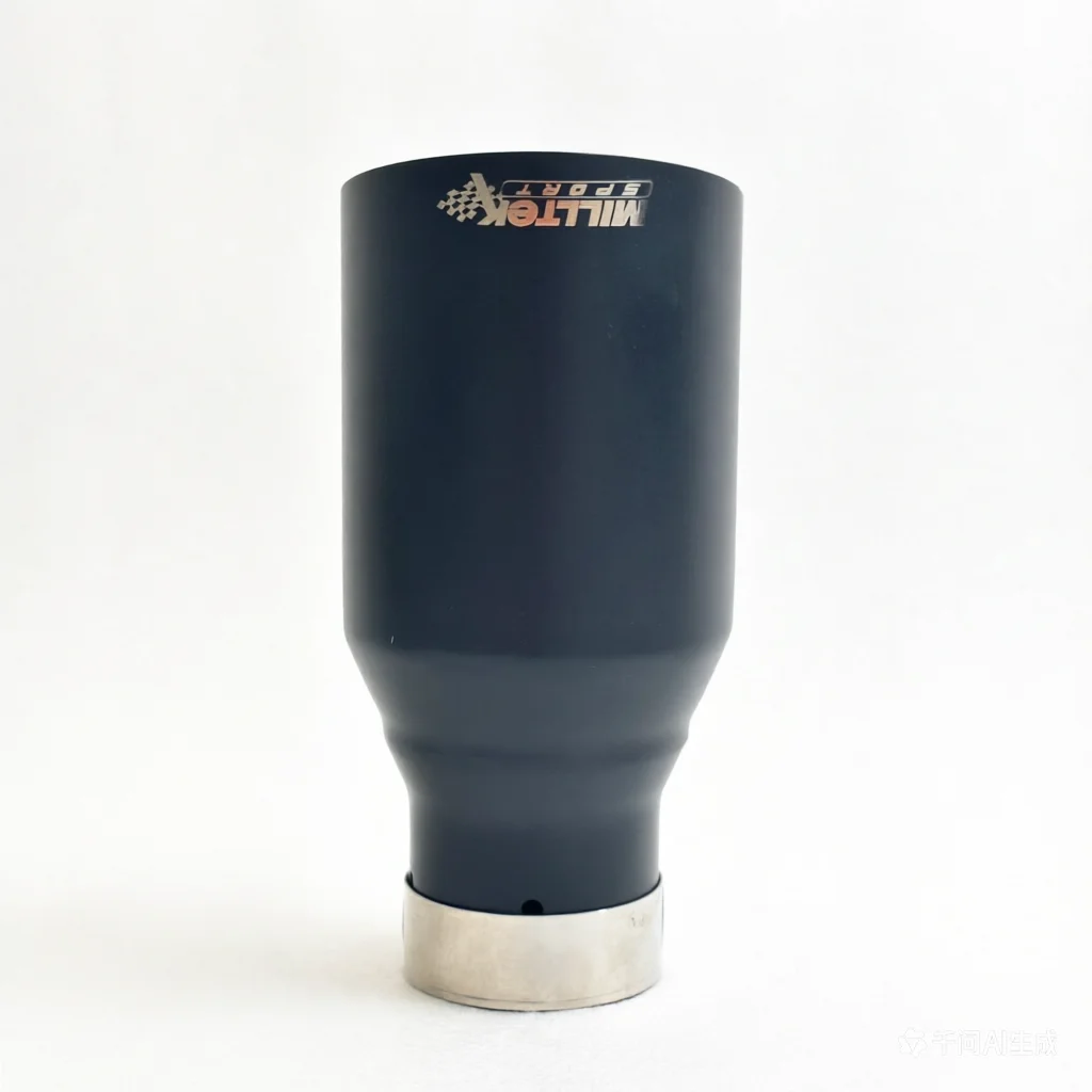 MILLTEK SPORT 304 Edelstahl Matt-Schwarz Abgewinkelter Auspuff-Endrohr 1,2mm Dick für Europäische Autos – Detail 5