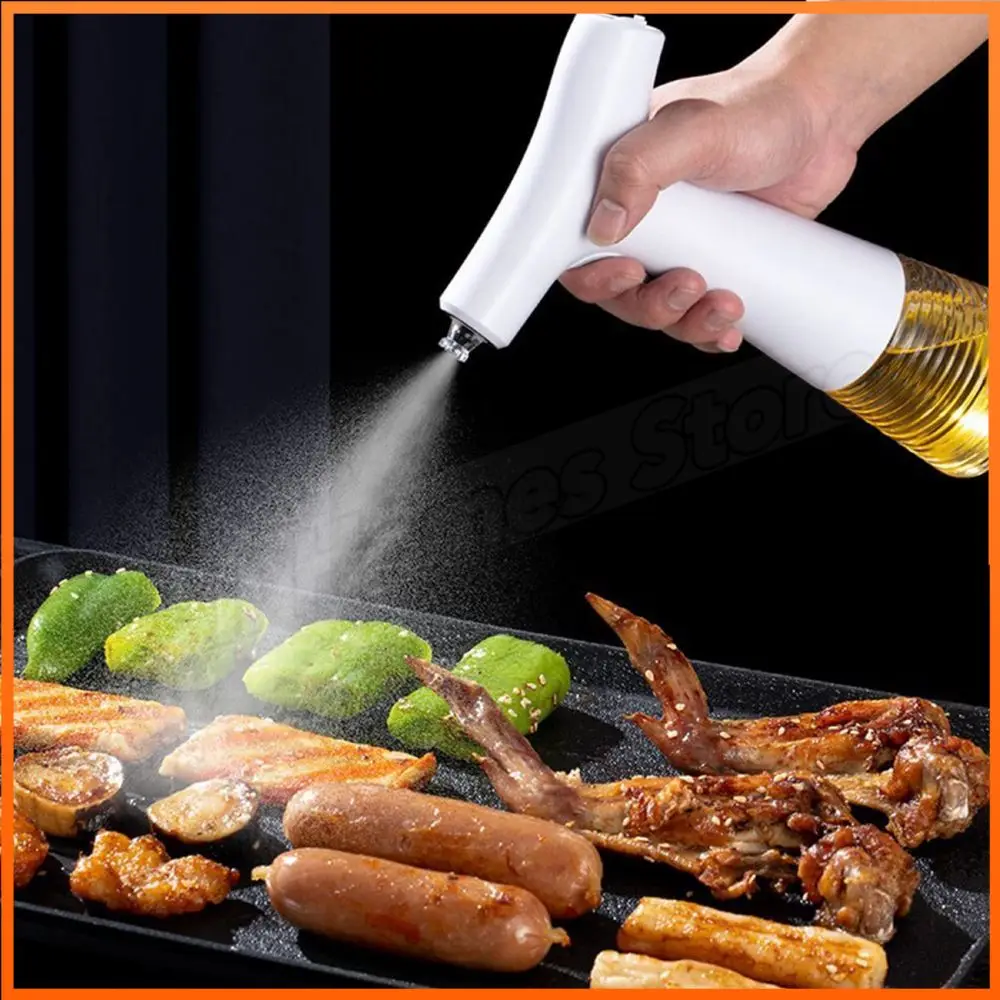 Electric Olive Oil Spray Bottle Creative Soy Sauce Dispenser USB Charging Vinegar Storage Bottle For BBQ Kitchen Seasoning Tool