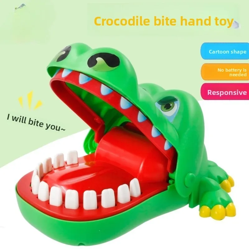 

Игрушка для укуса крокодила, пресс для зубов, укусы пальцев, детский трюк для родителей и детей, веселая вечеринка, снимает стресс