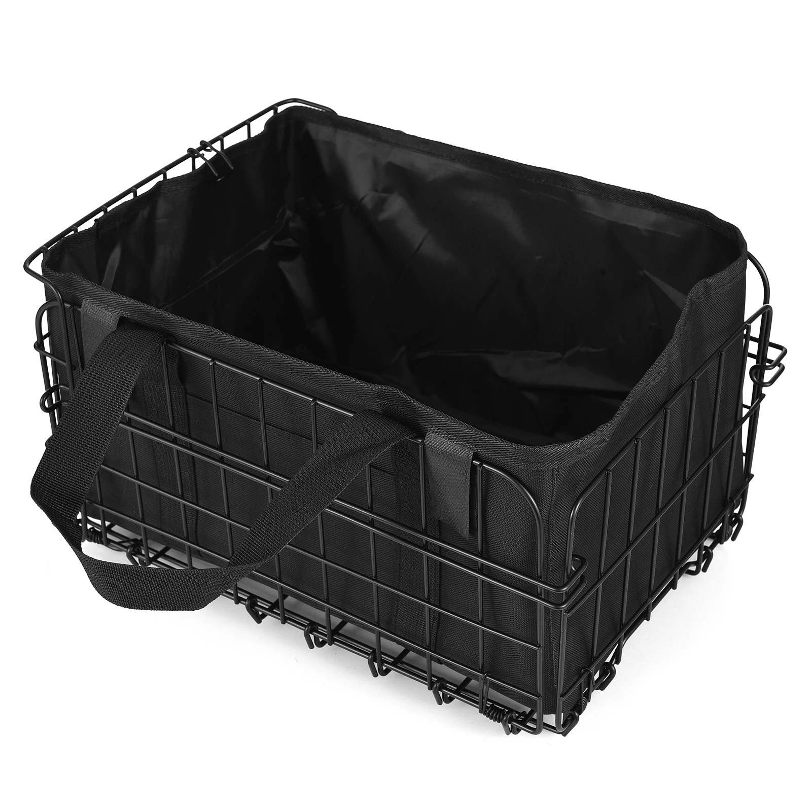 

Складная задняя велосипедная корзина на 60 л со съемной сумкой-вкладышем, сетчатая сумка от дождя, простая сборка для переноски собак, домашних животных, фруктов, продуктов