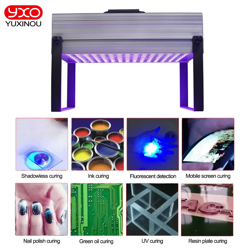 1500W 365NM 395NM Portable UV Curing Lamp Ink Varnish Paint UV Adhesive Silk Screen Icon Oil 3D Printing PCB Board Fast Dry OCA