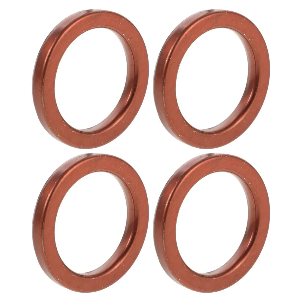 

4pcs Pipe Car Accessories Sturdy Copper Replacement Motorcycle Exhaust Flange Gasket For Manifold Pipe Gasket Vehicle Exhaust