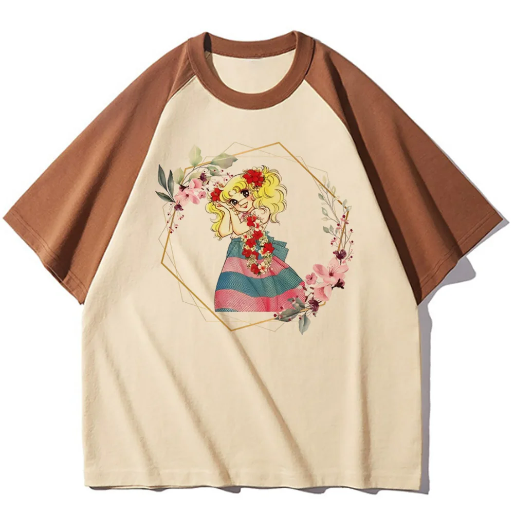 Candy Candy t-shirts women comic Tee female 2000s clothes