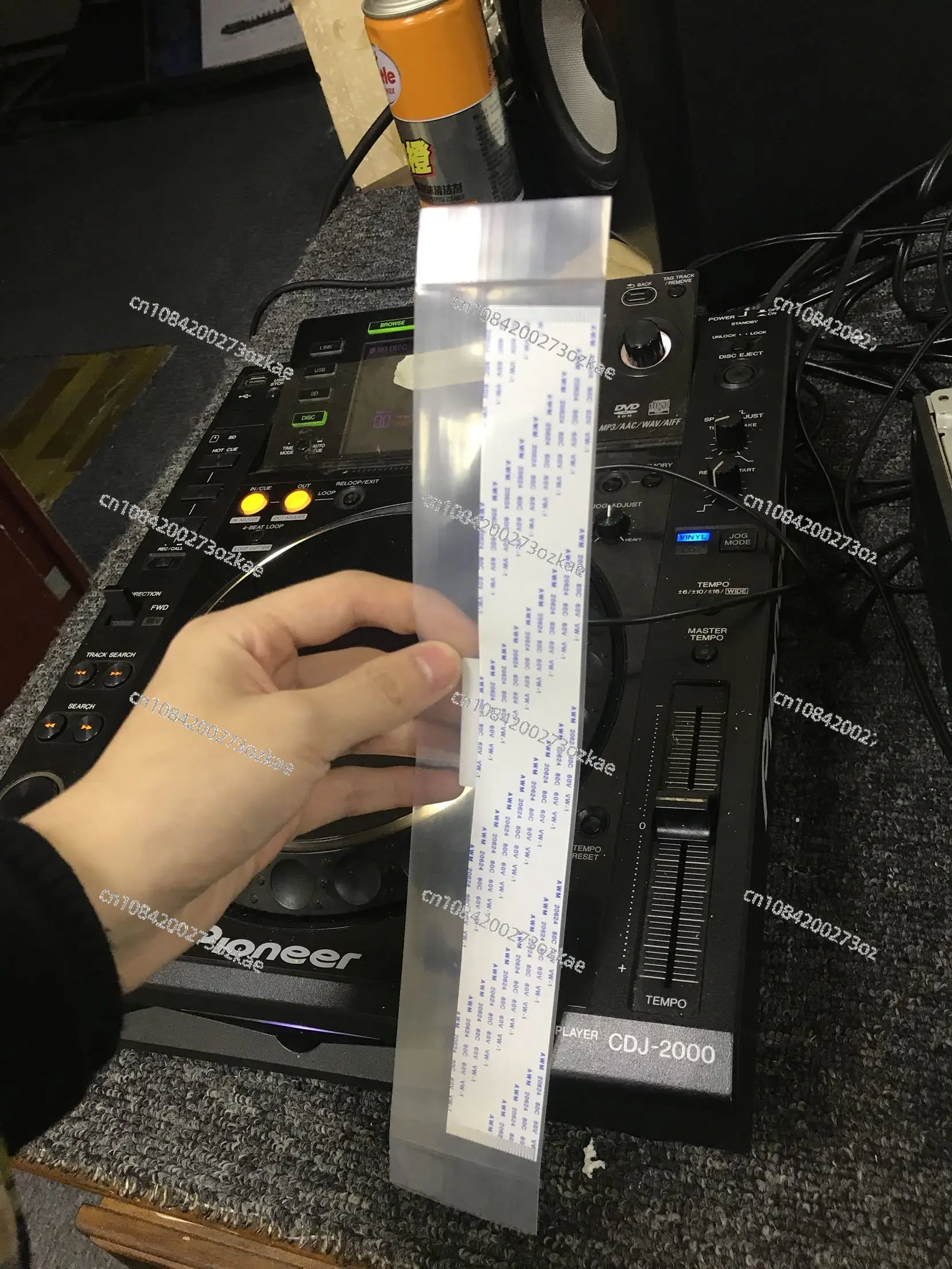 

CDJ-2000 Disc Player Cable, First Generation, Second Generation, and Third Generation Screen Connection, Motherboard Cable