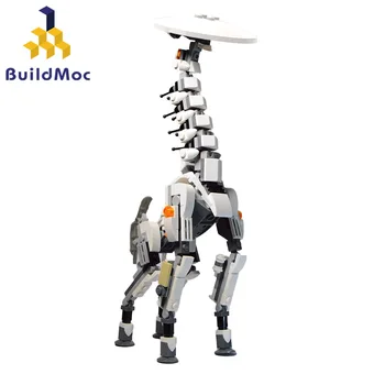 BuildMoc Tallnecks Monster zestaw klocków do budowania gra Horizon Zero Longnecked Beast dinozaur cegły zabawka dla dzieci prezent dla dorosłych