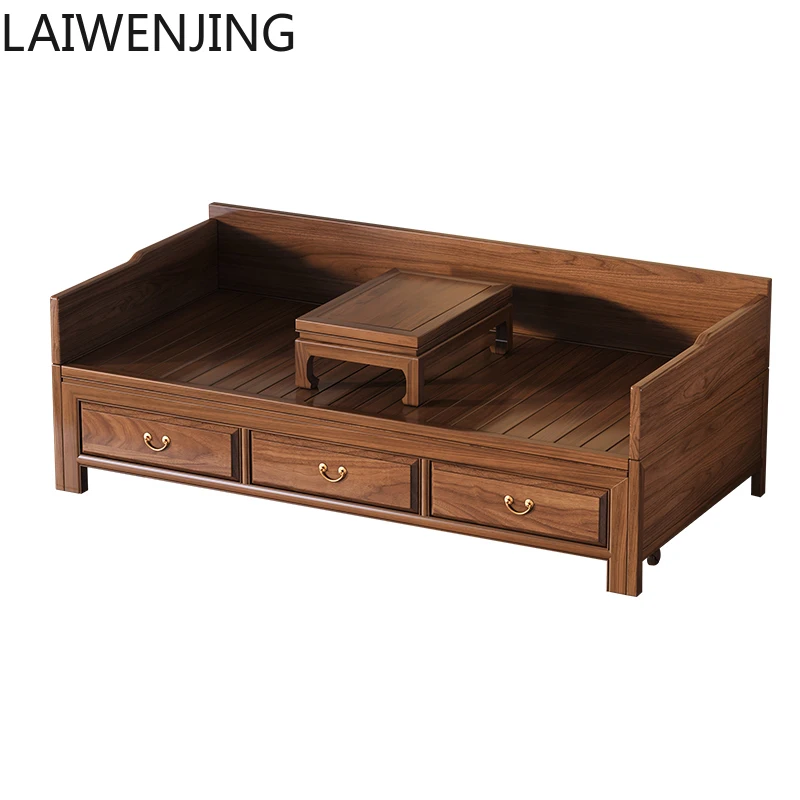 SGF new Chinese-style solid wood sofa bed folding dual-purpose simple multi-functional sofa