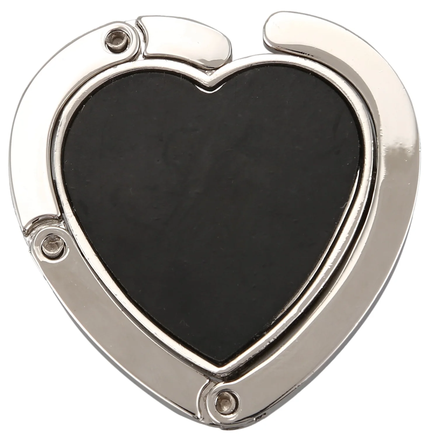 HITL Heart-Shape Foldable Purse Handbag Hanger Hook Holder
