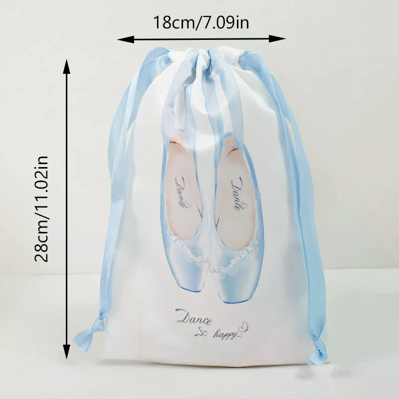 Pink Ballet Dance Bags Girls Ballet Sports Dance Pouch Drawstring Dance Backpack Women Ballet Organizer Package