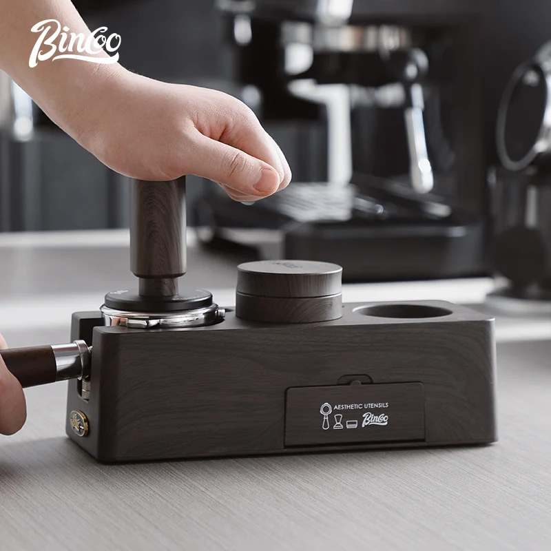 Bincoo Italian Coffee Press Base Set Coffee Machine 51/58mm Powder Distributor Press Hammer Three-Piece Set