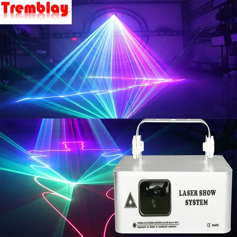 500mw Rgb Laser Line Scanner Projector Dj Laser Lamp Mini Projector Disco Stage Effects Wedding Holiday Dmx Lamp