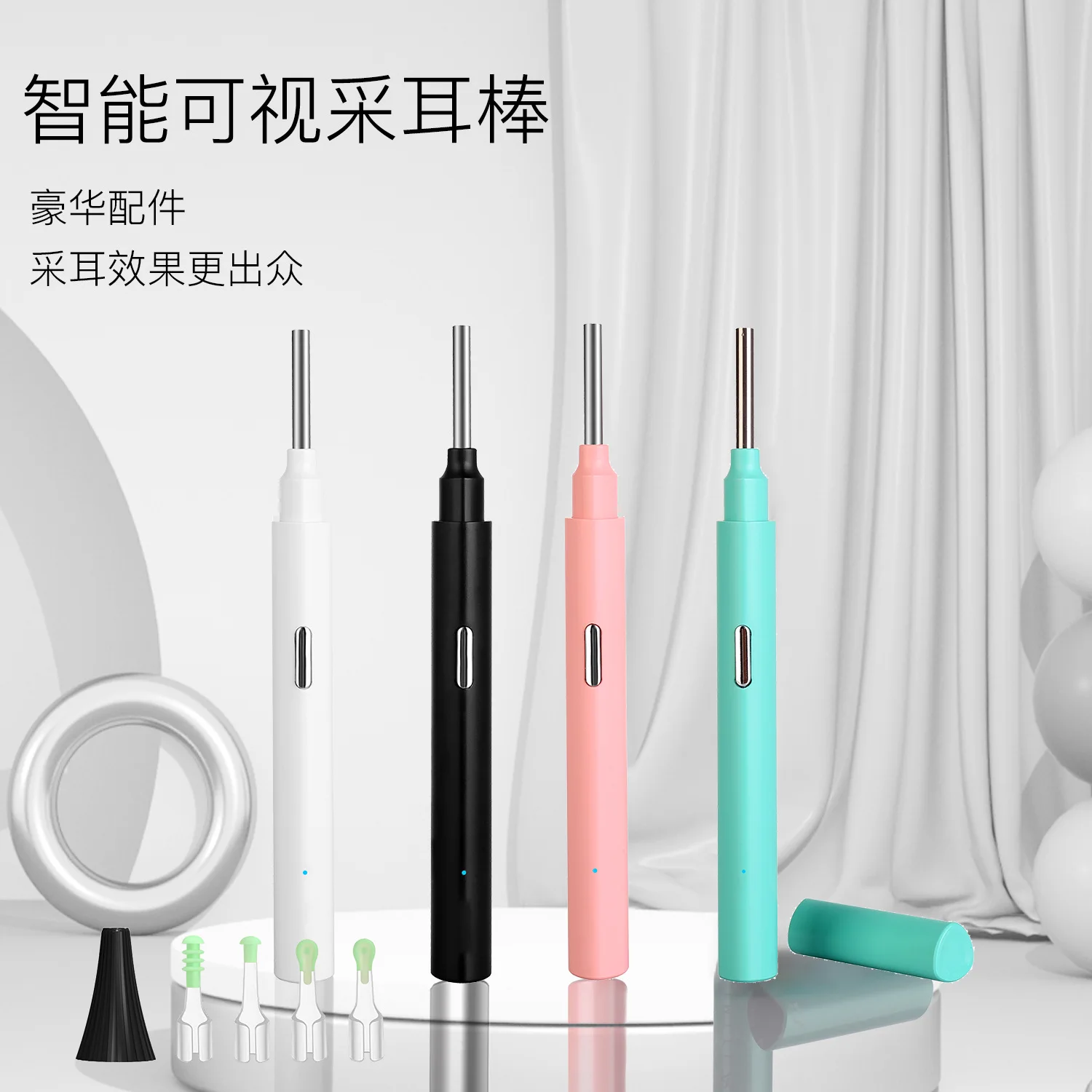 3.9 มม.3MP ไร้สาย WIFI Earscope ทําความสะอาดอุตสาหกรรม Endoscope ตรวจสอบ Otoscope กล้อง EAR WAX Removal กล้องจุลทรรศน์ดิจิตอล