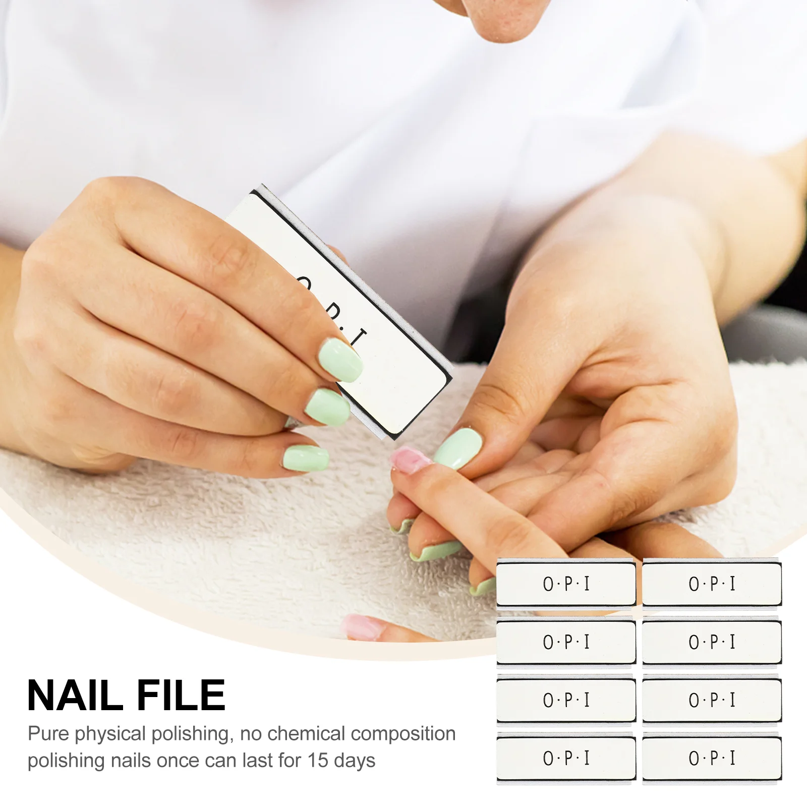 8 Pcs Black Grey Buffer Block Grinding Polishing Block Nail File Sponge Manicure Shaping Tool Professional Nail Kit