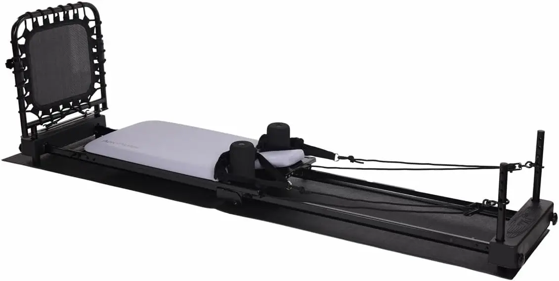 

Foldable Reformer 4420 | Four-Cord Resistance | Free-Form Cardio Rebounder | includes Four Workout DVDs