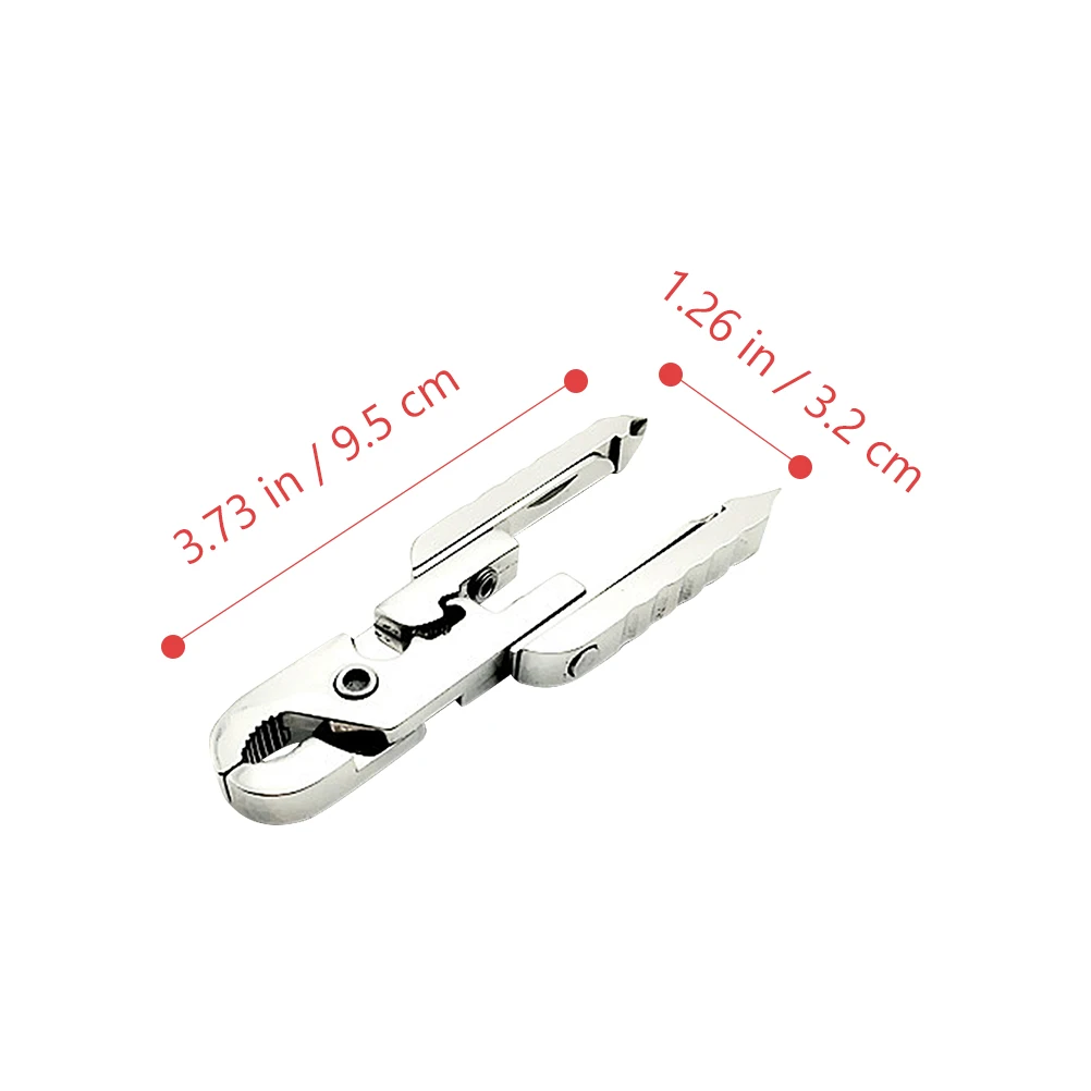 

10-In-1 Outdoor Multi-Tool Plier Stainless Steel Folding Multi-Use Pocket Tool For Camping Keychain Wallet Metal Combinations