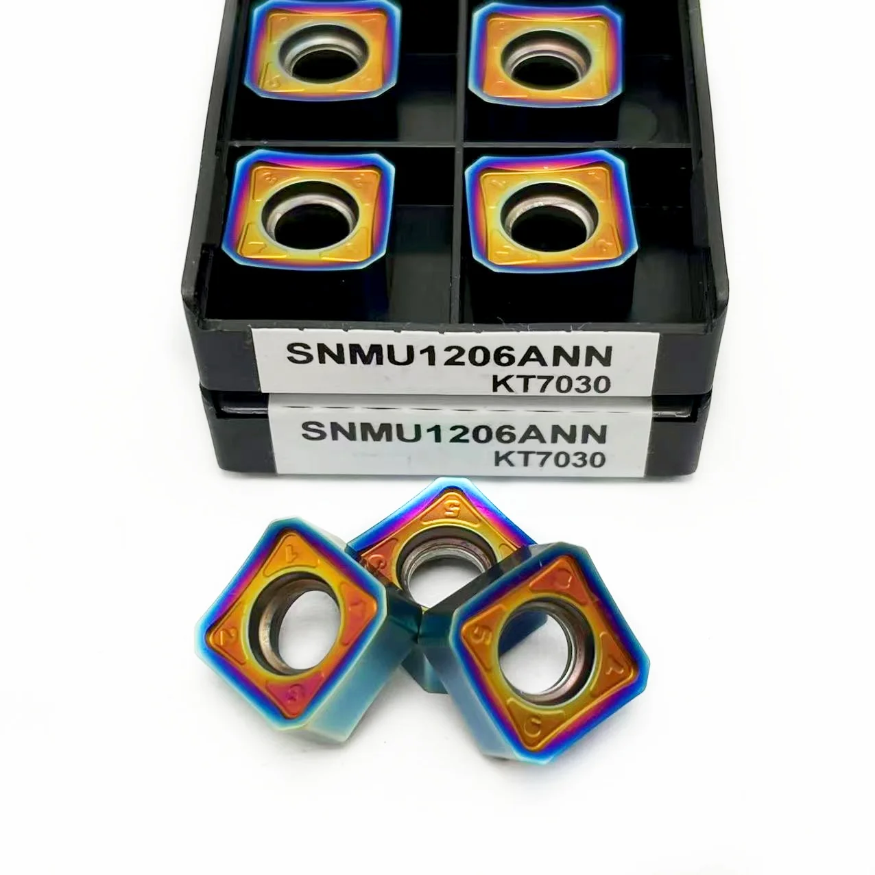 SNMU1206 KT7030 Multicolour Carbide Inserts Milling Turning Tool SNMU1206 ANN High Efficiency Fast Feed CNC Heavy Duty Cutting