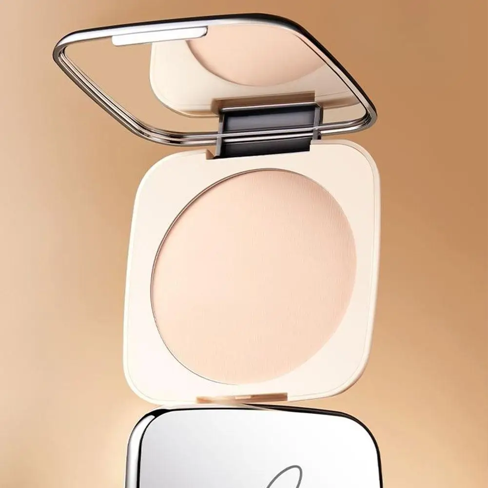 Polvere pressata sbiancante Controllo olio impermeabile Polvere correttore a lunga durata Correttore opaco naturale Tenere trucco Polvere di miele