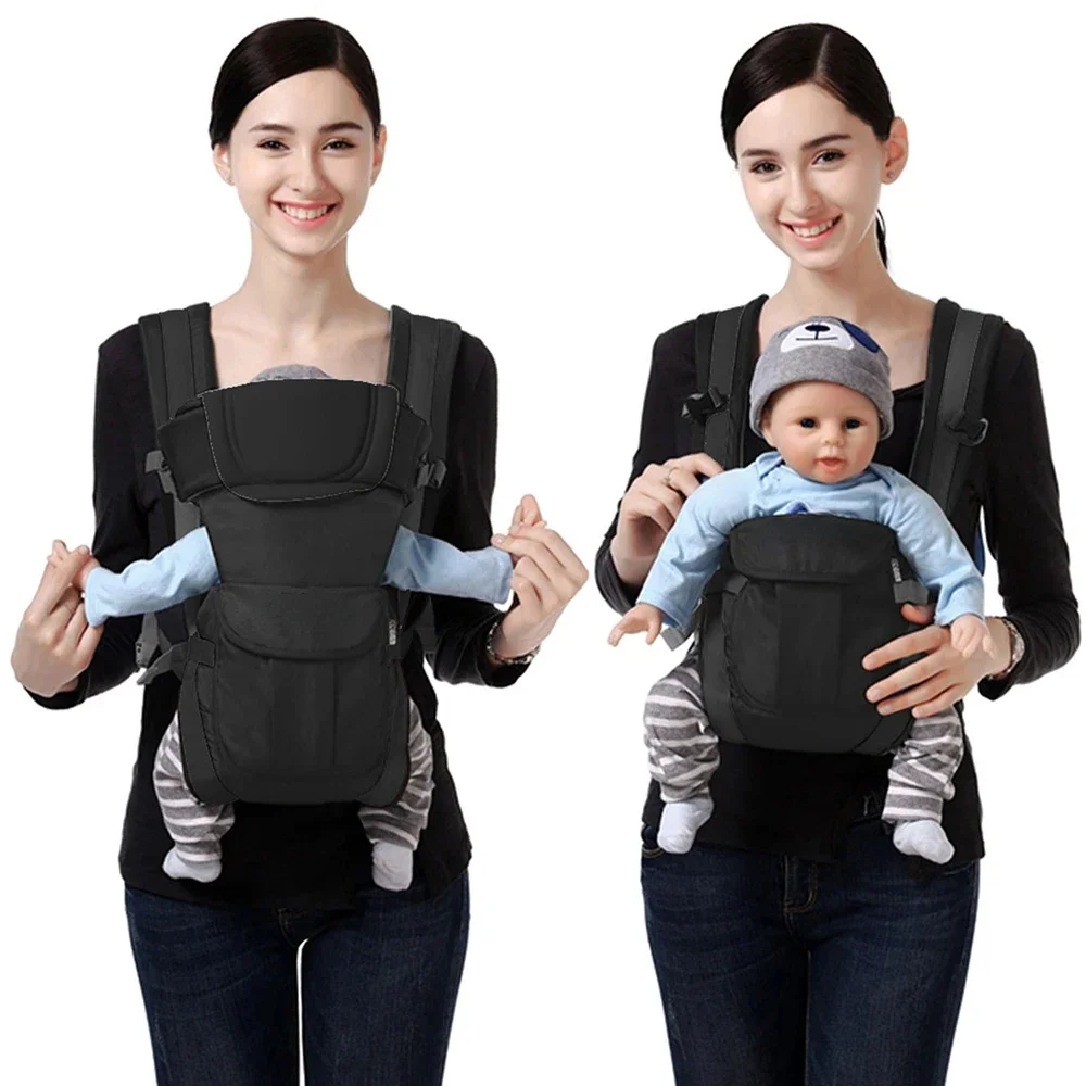 

Baby Sling Carrier, 4-in-1 Ergonomic Baby Backpack Carrier, Easily Adjustable Baby Carrier Newborn to Toddler Poop bags dog