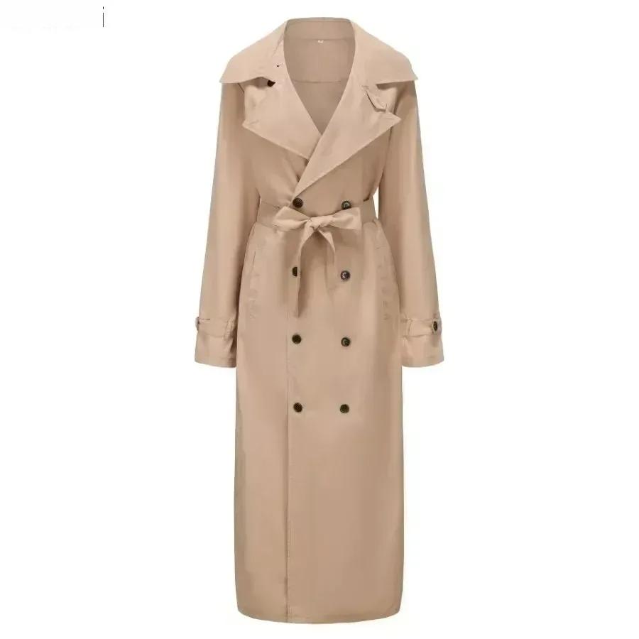 Męskie długie trencze kurtki modne eleganckie męskie wiatrówki płaszcze trend streetwear męski biznesowy casual slim długie płaszcze