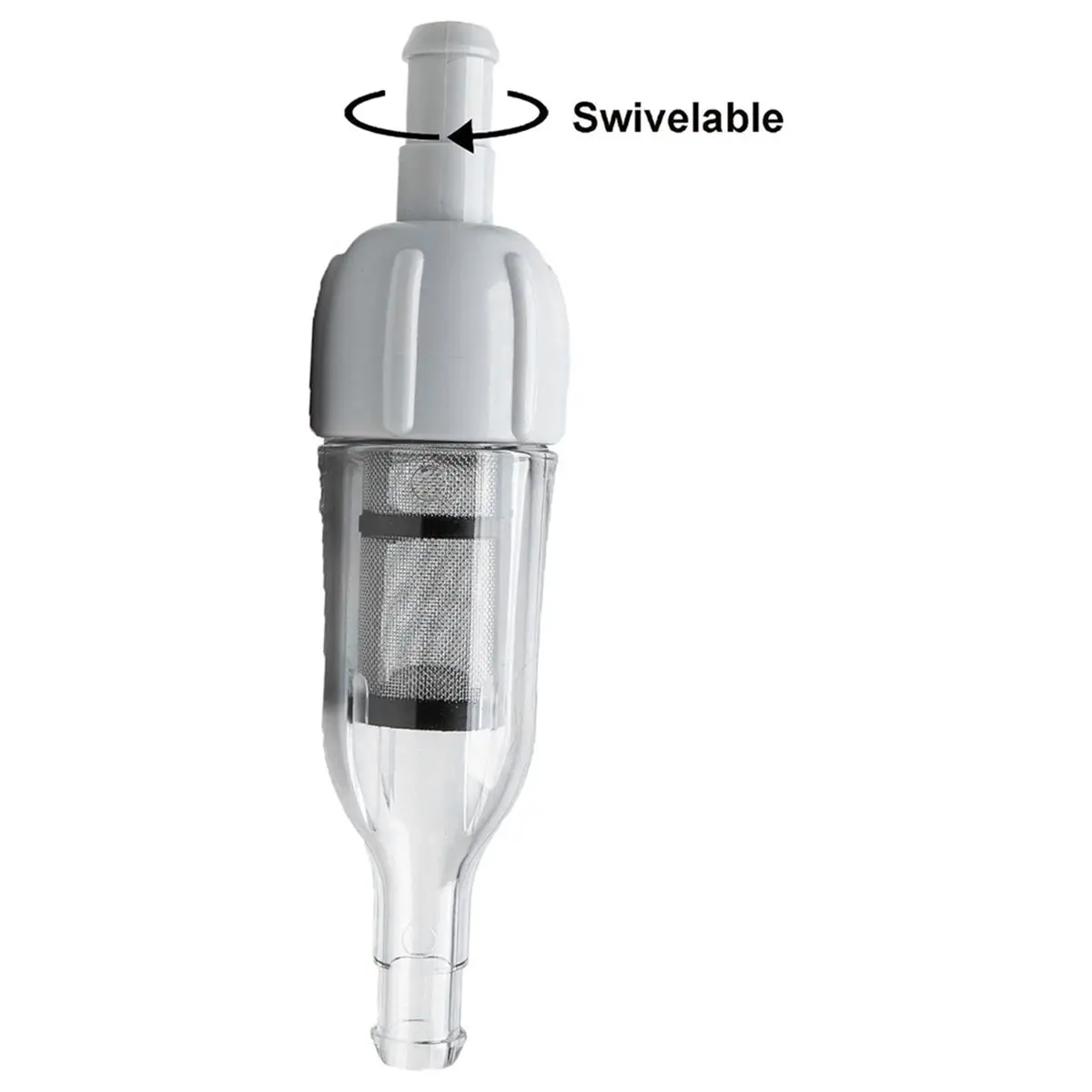 2026 New Tool 280 380 Pool Cleaner Filter Assembly 48-080 with 2 Feed Hose Nuts D15 Replacement for Zodiac in-Line Filter