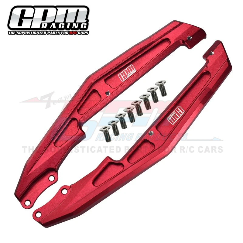GPM Aluminum Chassis Nerf Bars For LOSI 1/18 Mini-T 2.0 2WD Stadium Truck RTR