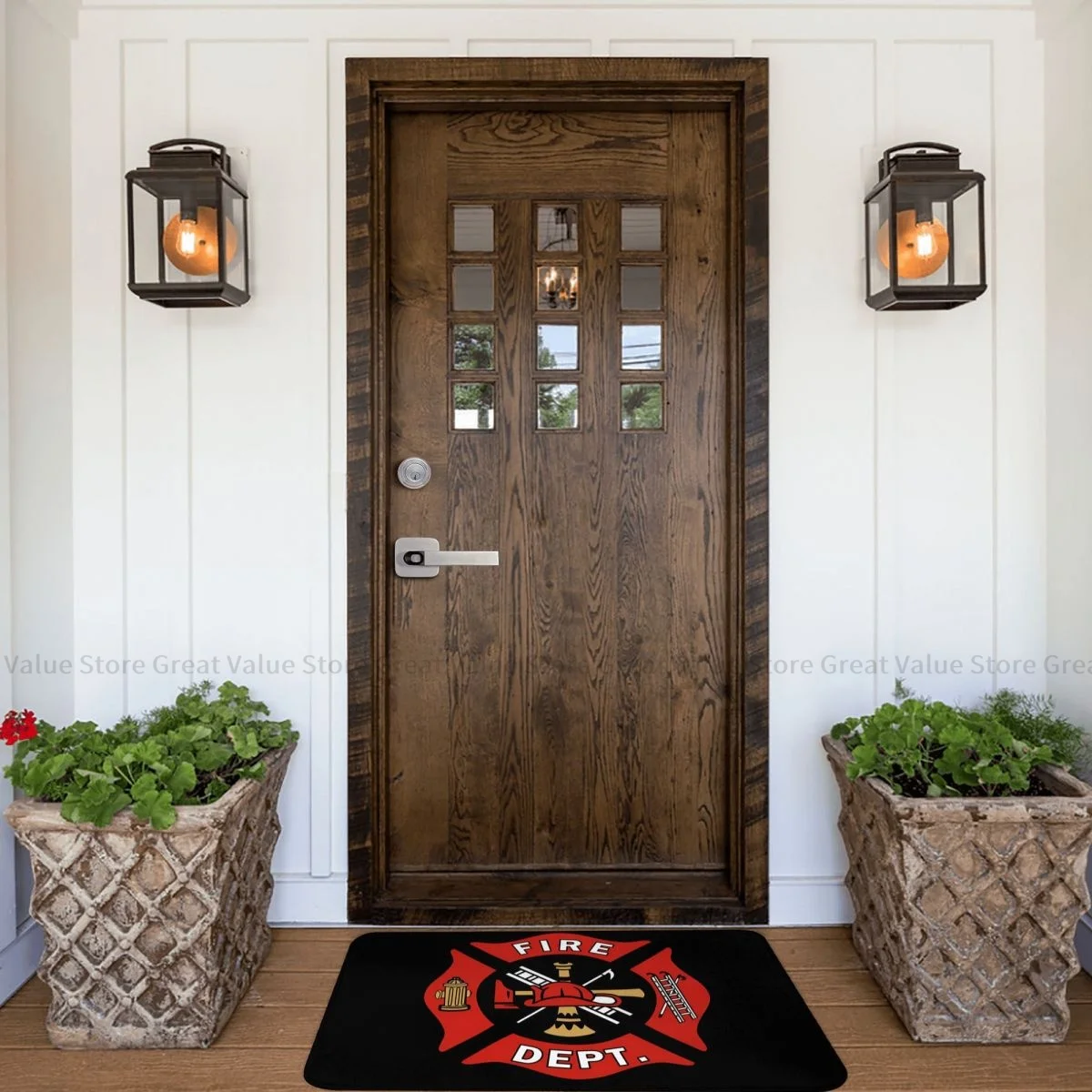 Fireman Fire Rescue Firefighter Bedroom Mat Fire Department Doormat Living Room Carpet Entrance Door Rug Home Decor