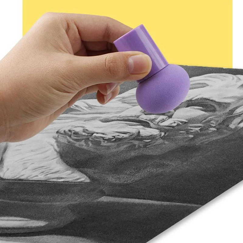 New 6pcs Colorful Stencil Brush Set With Handles Ink Applicator For Scrapbooking Card Making Arts Crafts Wet Dry Gourd Sponge