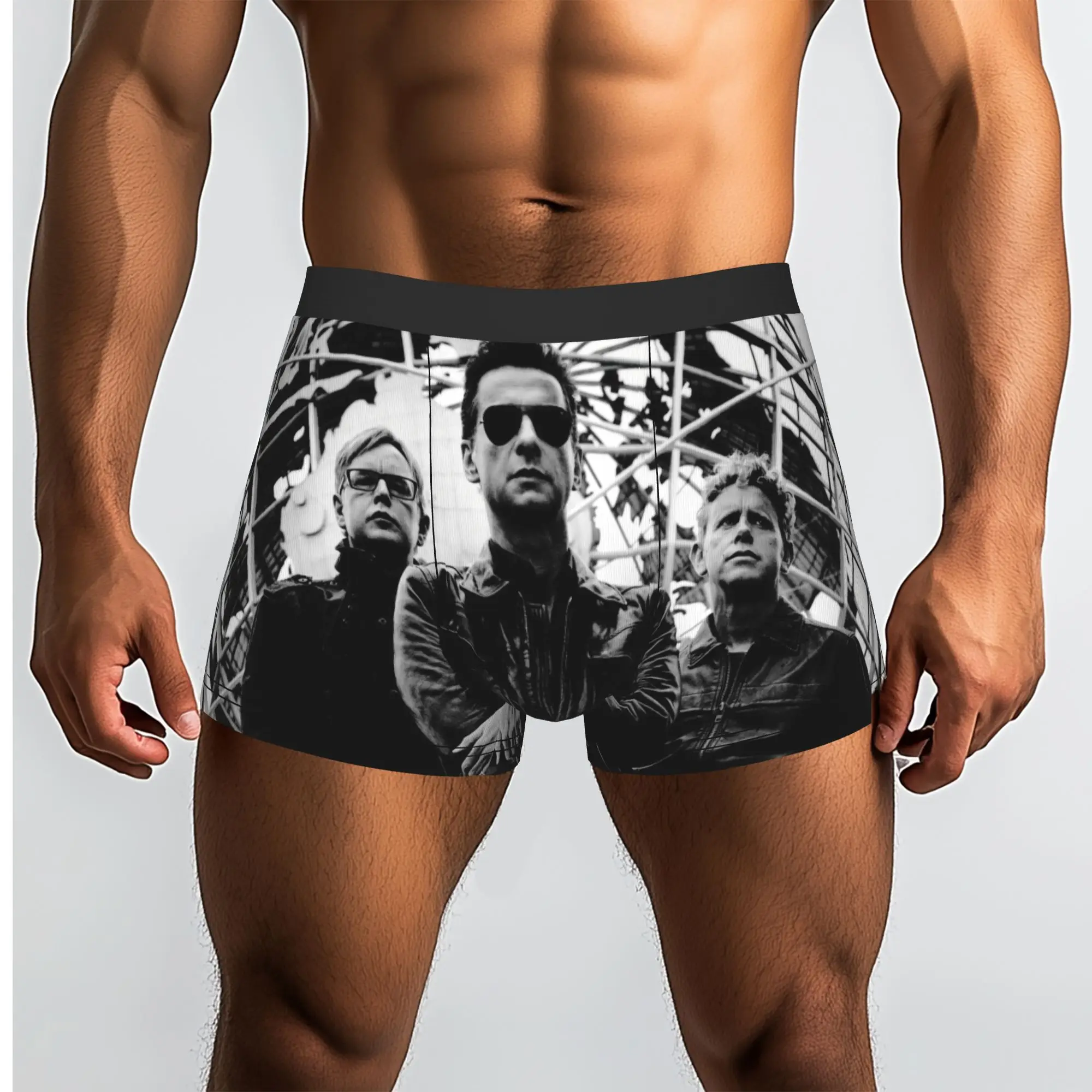 Customized D-Depeche Cool Mode Electronic Rock Underwear Male Print  Boxer Shorts Panties Briefs Soft Underpants