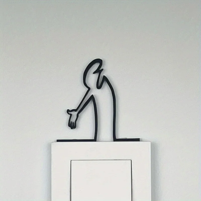 Modernes Metallposter für Wohnzimmer, Büro, Schlafzimmer – einfache Aufhängung – Heimdekoration, Geschenk für minimalistische Inneneinrichtung