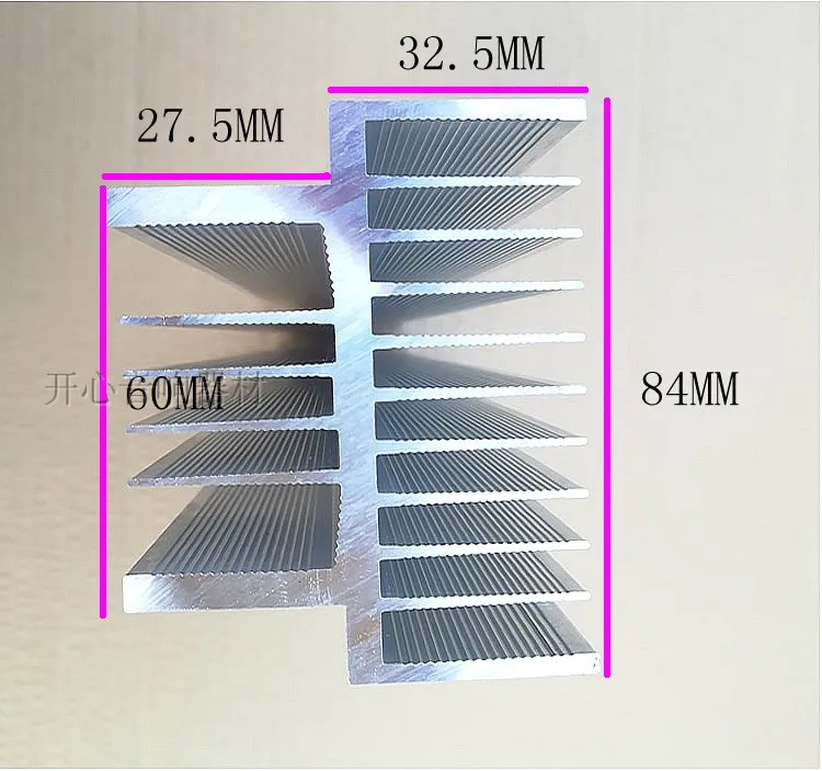 AMPLIFICADOR DE POTENCIA de 305MM, placa de aleación de aluminio 2U, perfil de aluminio, disipador de calor de alta potencia, componentes electrónicos, radiador de potencia térmica