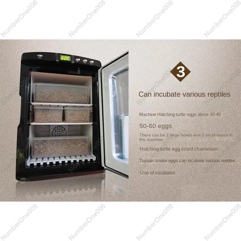 25L Reptile Incubator Digital Incubator Science Laboratory Incubator Cooling and Heating 5-60C Suitable for Reptiles