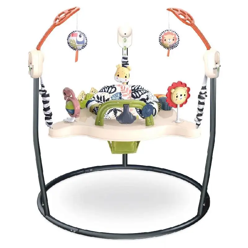 

Детский шезлонг-прыгунки с легкой пластиковой рамой, музыкальный, складной, для детей от 6 месяцев до 3 лет, нагрузка до 20 кг