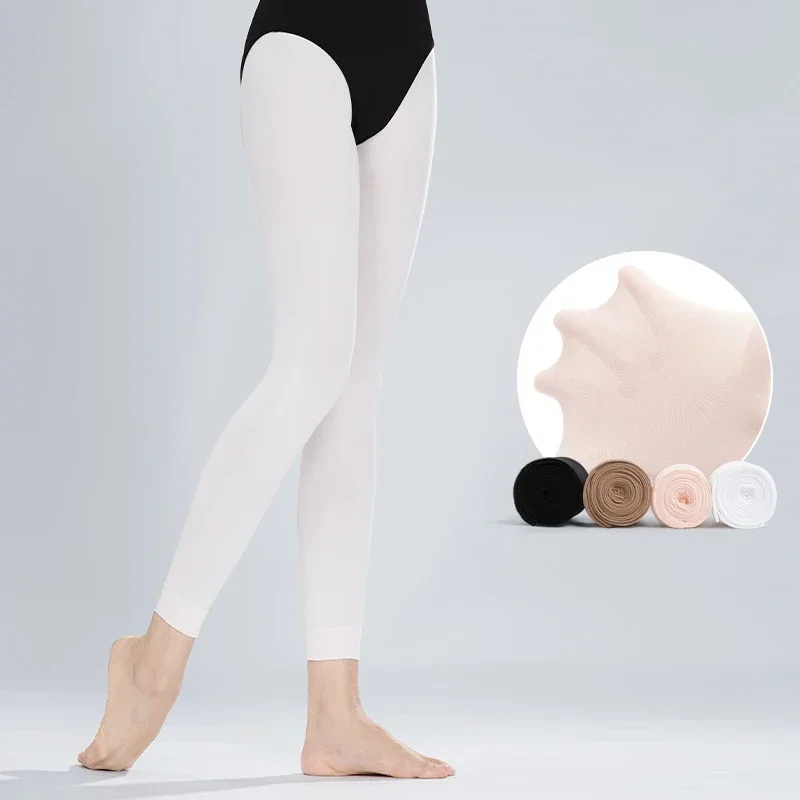 Collants de ventre 60D pour femmes, bas de danse sans pieds, collants pour filles, Leggings de Ballet latin, collants de gymnastique
