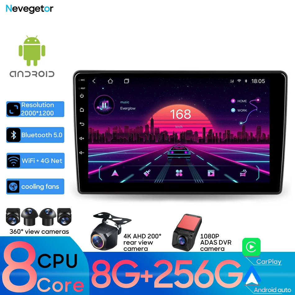 Reproductor de vídeo Multimedia de Radio para coche para Toyota Etios 2011 - 2021, reproductor de vídeo inalámbrico CarPlay Auto GPS Navi Wifi BT No 2din