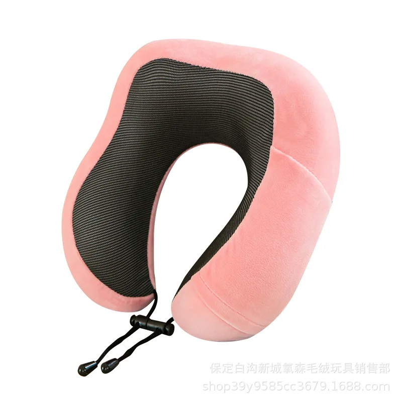 U-Shaped Memory Foam Neck Pillow Slow Rebound Travel Pillow for Office Business