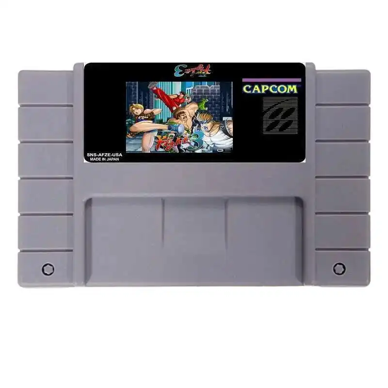 Final Fight 3 NTSC версия 16 бит 46-контактная большая серая игровая карта для игроков из