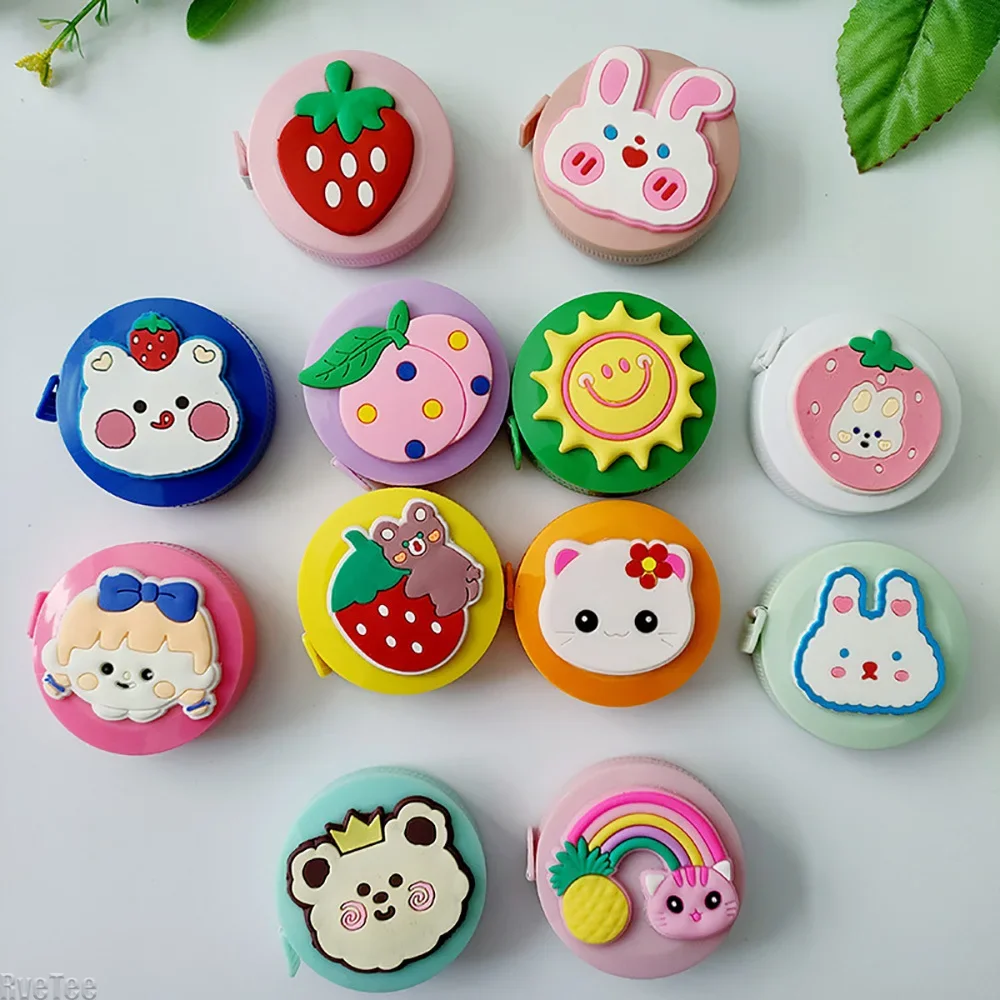 Cute 3D Pattern Tape Measure 1.5m - Colorful Fiberglass Body Measuring Ruler for Kids & Adults, Home Gift