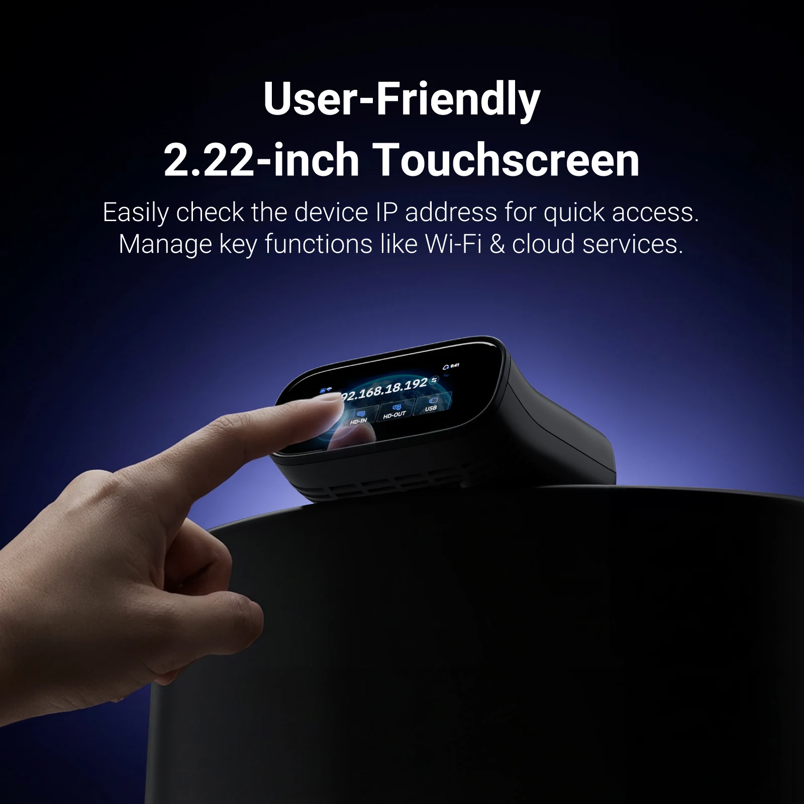 Comet Pro (GL-RM10) Remote KVM Wi-Fi 6 4K@30Hz Passthrough Touchscreen 32GB eMMC Remote Access Disaster Recovery