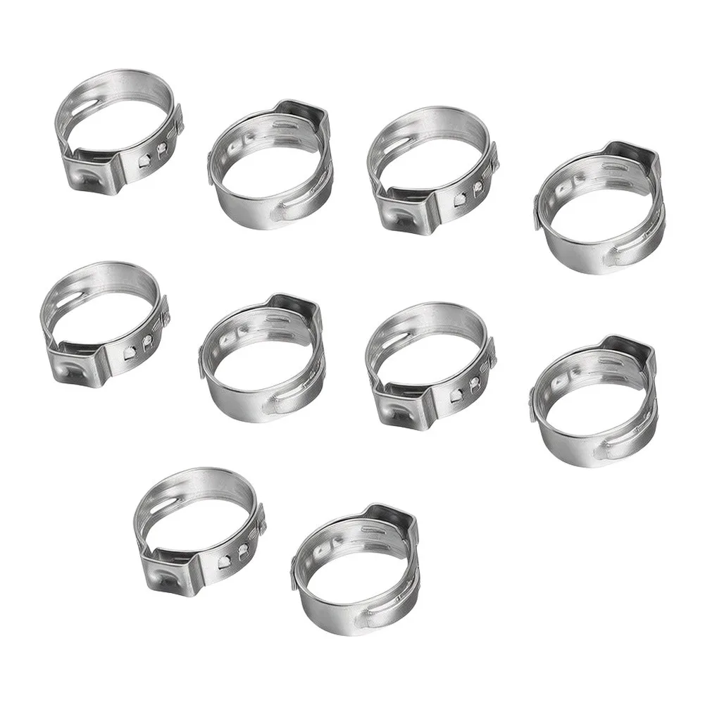 14mm Single Ear Hose Clamps 360 Stepless Hose Clamps Long-lasting Strength Strong And for durable Thermal Expansion Compensation