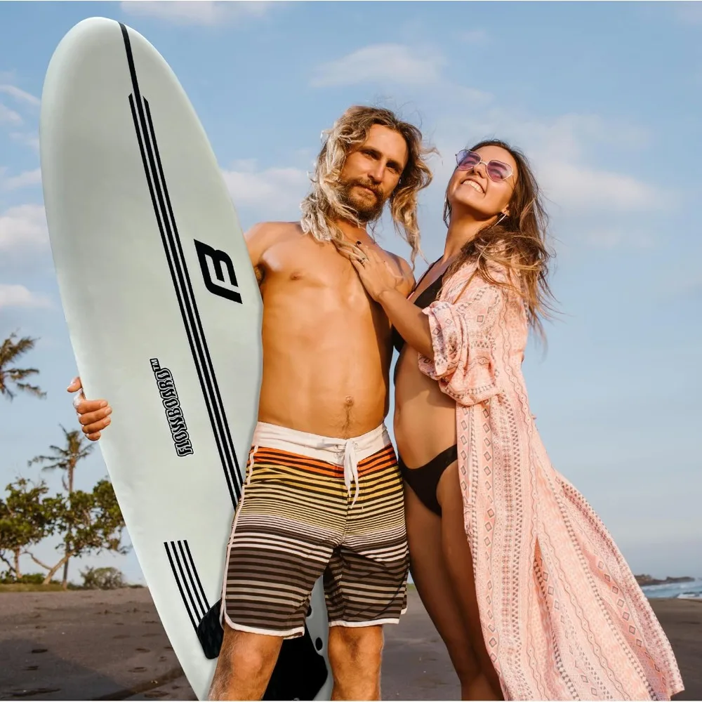 6' Foam Soft Surfboard with Fins 5