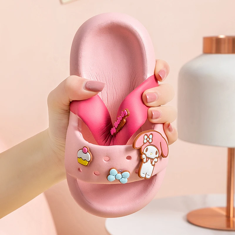 Pantofole per bambini Sanrio per ragazze Kouromi Cartoon antiscivolo Indoor Baby Summer Middle Children Boys pantofole